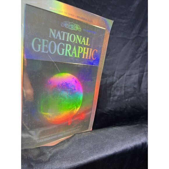 December 1988 National Geographic HOLOGRAM EARTH 🌍 / MCDONALD'S AD‎ Front/Back - Picture 3 of 16